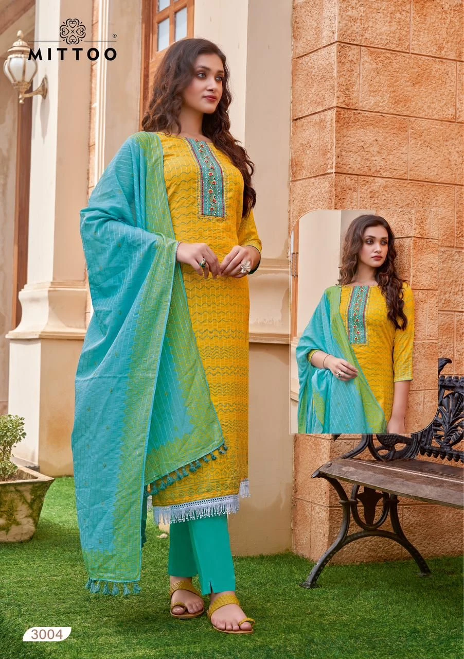 Mittoo Kumkum Muslin Wholesale Readymade Salwar Suit Catalog — Wholesale Salwar Suits, Mittoo wholesale from Surat — Photo 3